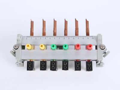 HH2018B三相鋁合金下出線(xiàn)表座（6滑塊,8滑塊，碲銅表棒，180、200孔距，200A大電流，M8螺桿）